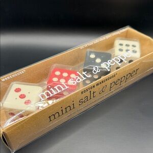 Boston Warehouse Colorful Dice Mini Salt & Pepper Set